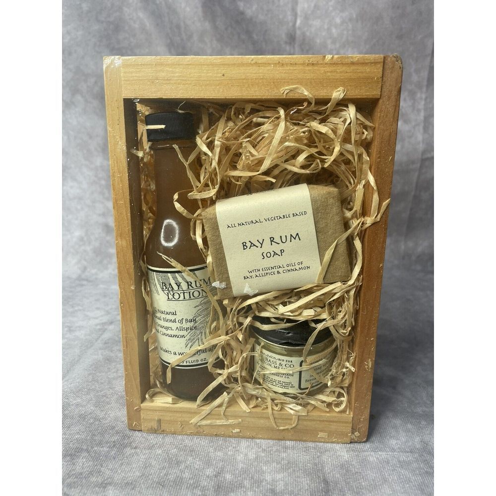GH‎ Bass bay rum set of soaps and lotion New
